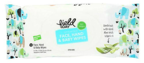 Field Day Baby Wipes - Refill for Tub - 72 count - case of 12